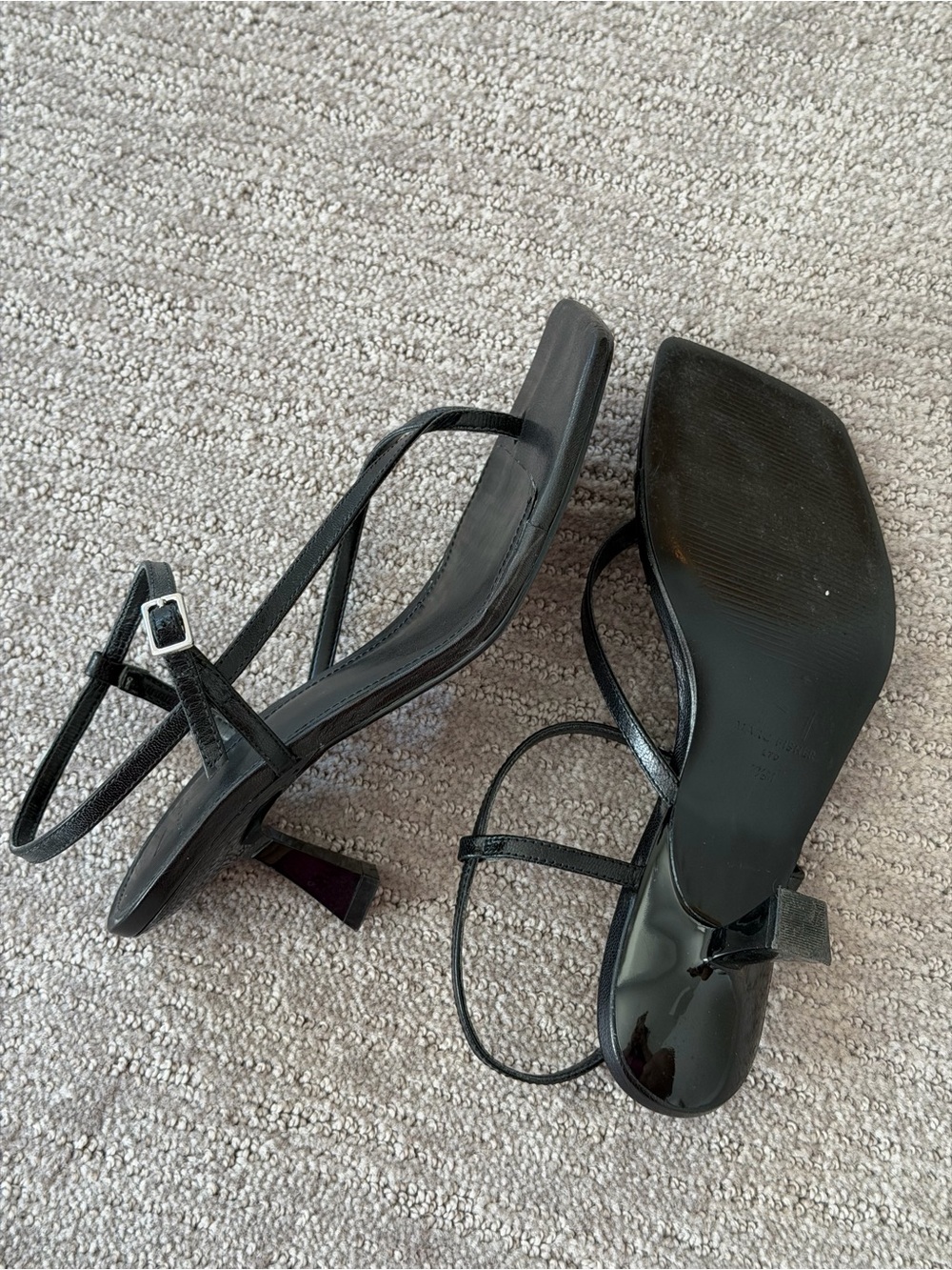 Marc Fisher Kitten Heel Thong Strappy Sandal - Picture 2 of 4